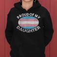 Lgbt Dad Mom Proud Of My Transgender Daughter Trans Pride Women Hoodie