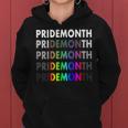 Lgbt Pride Month Demon For Gay Pride Month Festival Rainbow Women Hoodie