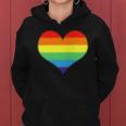 Lgbt Pride Rainbow Flag Heart Love Women Hoodie
