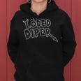 Loaded Diaper Outline - Loaded Diaper Outline Women Hoodie