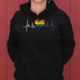 Love Gay Pride Lesbian Lgbt Heartbeat Pulse Nurse Rainbow Women Hoodie