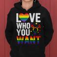 Love Who You Want Lgbt Gay Pride Men Women Rainbow Lgbtq Women Hoodie