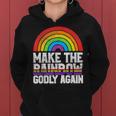Make The Rainbow Godly Again Lgbt Flag Gay Pride Women Hoodie