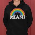 Miami Fl Gay Pride Women Men Rainbow Lesbian Lgbtq Lgbt Women Hoodie