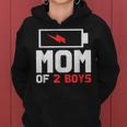 Mom Of 2 Boys Gifts From Son Mothers Day Birthday Women Women Hoodie