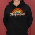 Morgan Hill California Ca Vintage Rainbow Retro 70S Women Hoodie