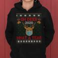 Oh Deer What A Year Quarantine Christmas 2020 Ugly Sweater Women Hoodie