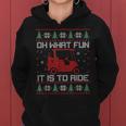 Oh What Fun It Is To Ride Golf Cart Christmas Golfing Golfer Women Hoodie