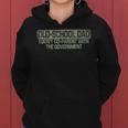 Old Vintage School Dad I Dont Co-Parent With The Government Funny Gifts For Dad Women Hoodie