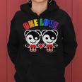 One Love Rainbow Yingyang Lesbian Gay Pride Lgbt Girls Heart Women Hoodie