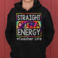 Paraprofessional Straight Outta Energy Teacher Life Tie Dye Women Hoodie