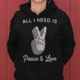 Peace And Love All I Need Is Peace Love - Peace And Love All I Need Is Peace Love Women Hoodie