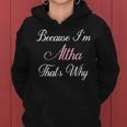 Personalized Altha Name Personalized Cute Pink Gi Women Hoodie
