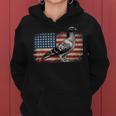 Pigeon Bird 4Th Of July Usa Patriotic Pigeon Usa Flag Women Hoodie