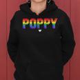 Poppy Lgbt Gay Pride Month Lgbtq Fathers Day Rainbow Flag Women Hoodie