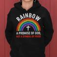 Rainbow A Promise Of God Not A Symbol Of Pride Women Hoodie