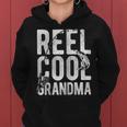 Reel Cool Grandma Retro Fishing Lover Women Hoodie