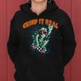 Retro Halloween Creep It Real Vintage Mummy Skate Halloween Mummy Funny Gifts Women Hoodie