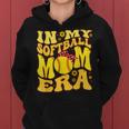 Retro In My Softball Mom Era Mama Boy Women Hoodie