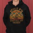 Rule 1 Don't Fall Off The Boat Pirate Dad Halloween Halloween Women Hoodie