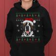 Saint Bernard Christmas Ugly Sweater Dog Lover Women Hoodie