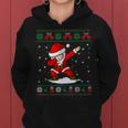 Santa Dabbing Ugly Christmas Sweater Xmas Women Hoodie