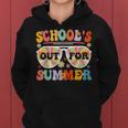 Schools Out For Summer Retro Last Day Of School Teacher Women Hoodie