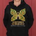 In September We Wear Gold Butterfly Childhood Women Hoodie