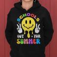 Smile Face Teacher Last Day Of School Schools Out For Summer Women Hoodie