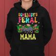Somebodys Feral Mama Cute Rat Bow Tie Flowers Animal Gifts For Mama Funny Gifts Women Hoodie