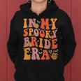 In My Spooky Bride Era Groovy Halloween Wedding Bachelorette Women Hoodie