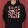 In My Spooky Nurse Era Halloween Groovy Witchy Spooky Nurse Women Hoodie