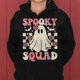 Spooky Squad Halloween Ghost Costume Retro Groovy Women Hoodie