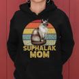 Suphalak Cat Mom Retro Vintage Cats Lover & Owner Women Hoodie