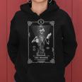 Tarot Card The Reader Bookish Astrology Skeleton Astrology Funny Gifts Women Hoodie