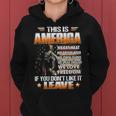 This Is America We Eat Meat We Drink Beer We Own Guns Back Women Hoodie