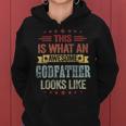 This Is What An Awesome Godfather Looks Like Vintage Funny Women Hoodie
