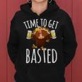 Time To Get Basted Beer Thanksgiving Turkey Women Hoodie