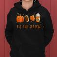 Tis The Season Autumn Football Pumpkin Leaves Funny Boy Girl Women Hoodie