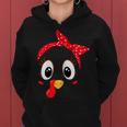 Turkey Face Red Headband Running Pilgrim Tro Women Hoodie