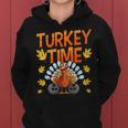 Turkey Time Bowl Bowling Strike Pin Sport Thanksgiving Boys Women Hoodie