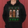 Ugly Christmas Sweater Poodle Dog Women Hoodie