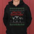Ugly Christmas Sweater Vodka Martini Cocktails Women Hoodie