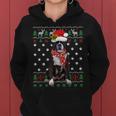Ugly Sweater Christmas Boxer Dog Puppy Xmas Pajama Women Hoodie