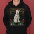 Ugly Xmas Sweater Style Santa Labradoodle Dog Christmas Women Hoodie