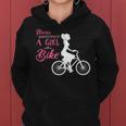 Never Underestimate A Girl With A Bike Girl Women Hoodie