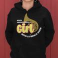Never Underestimate A Girl With A French Horn Wome Women Hoodie