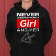 Never Underestimate A Girl And Her Triangle Women Hoodie