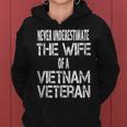 Never Underestimate The Wife Of A Vietnam Veteran Women Hoodie