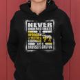 Never Underestimate Woman Courage And A Brussels Griffon Women Hoodie
